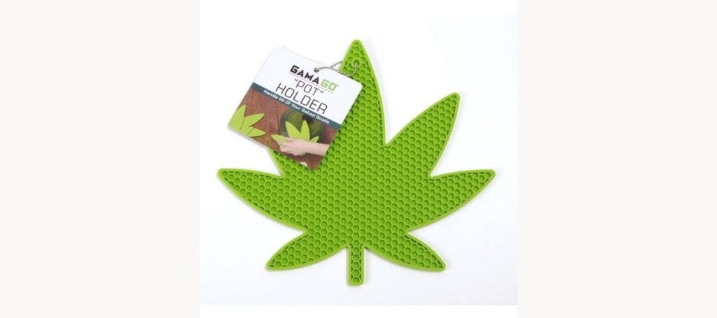 marijuana leaf pot holder 