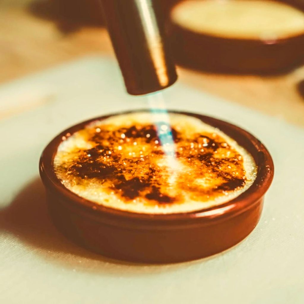 Torching A Creme Brulee