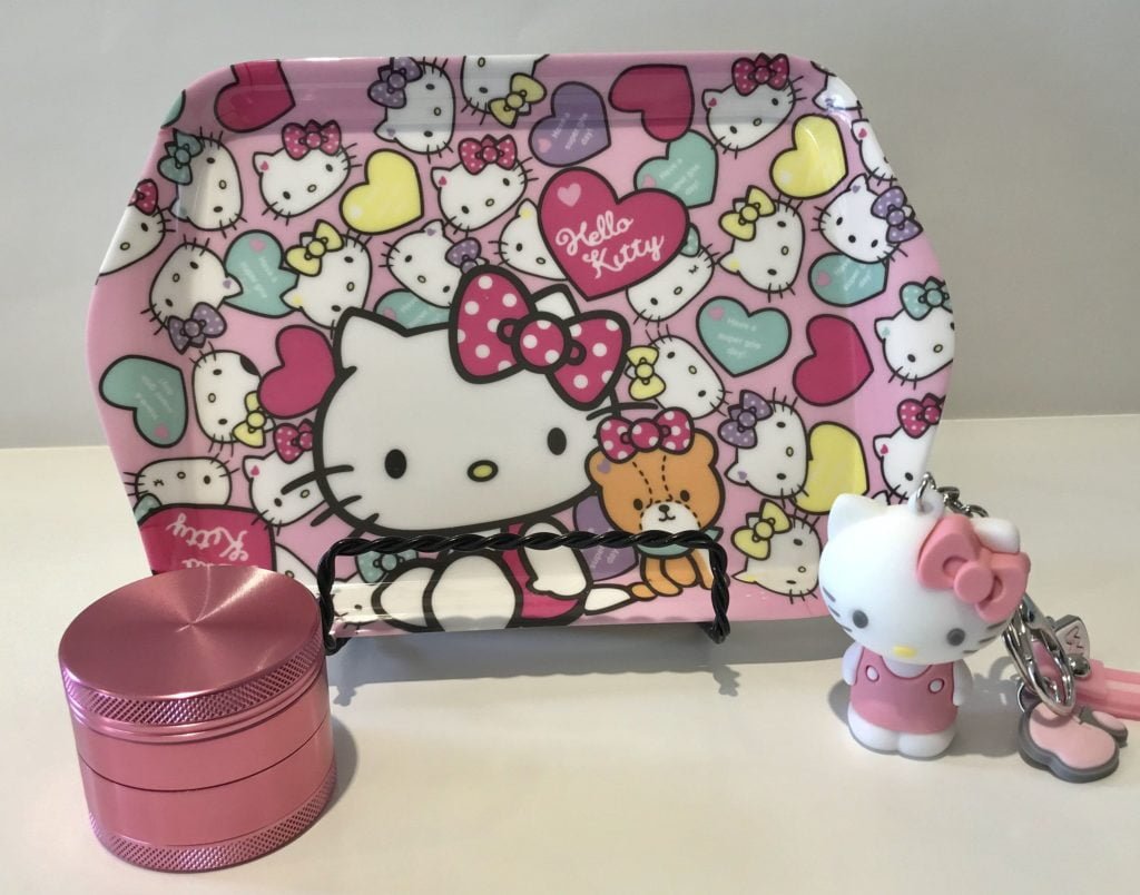 Rolling Tray Set for Girls Hello Kitty Doctor Stoner Kit Pink for Beginners  Womens and Her 