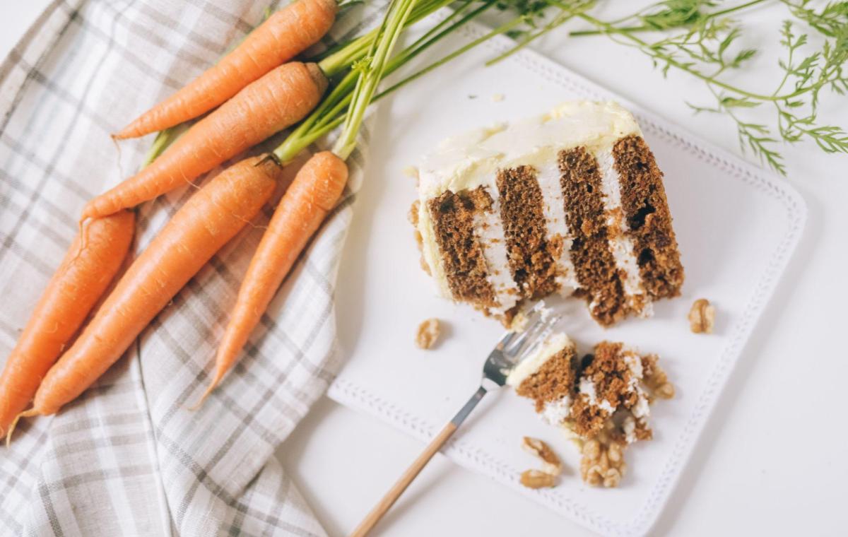 Carrot Cake and Fresh Carrots